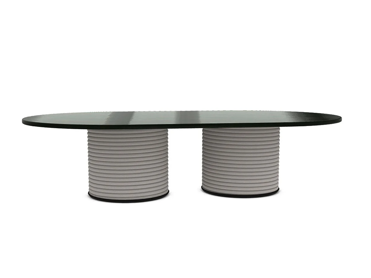 ETHIMO PATIO Table basse ovale 134X80cm Ht.33cm - Aluminium