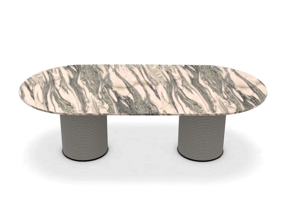 ETHIMO PATIO Table repas ovale 240X120cm Ht.72cm - Aluminium