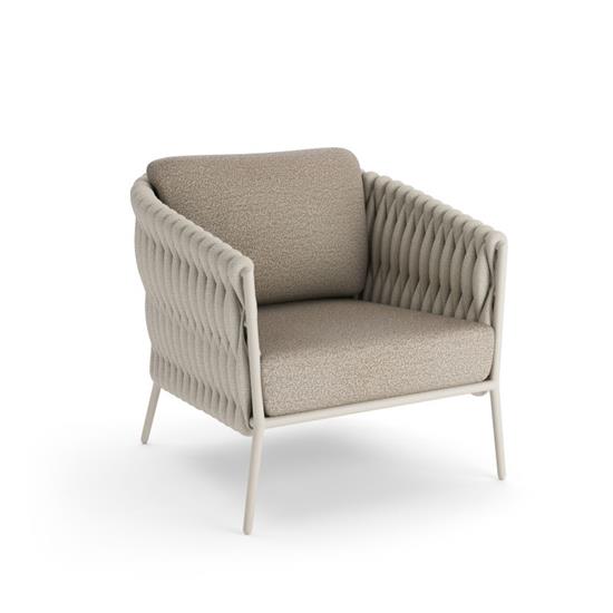 JATI-KEBON FORTUNA SOCKS-C Fauteuil Lounge col.DUNE MAT/LINEN/JALOUSIE BEIGE