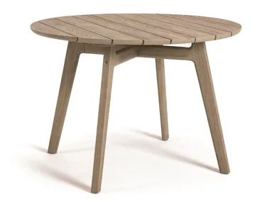 ETHIMO KNIT Table ronde &#216;110cm - Teck