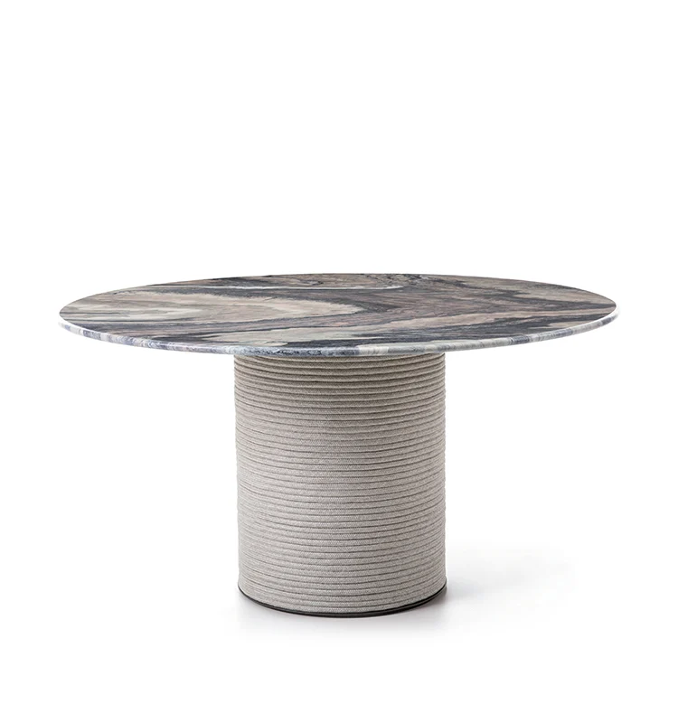 ETHIMO PATIO Table repas ronde &#216;140cm Ht.72cm - Aluminium