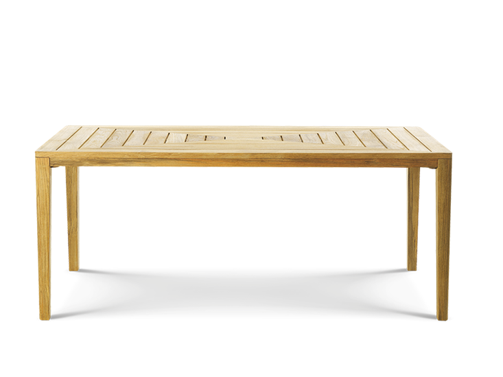 ETHIMO FRIENDS Table repas rectangulaire 180X90cm Ht.76cm - TECK